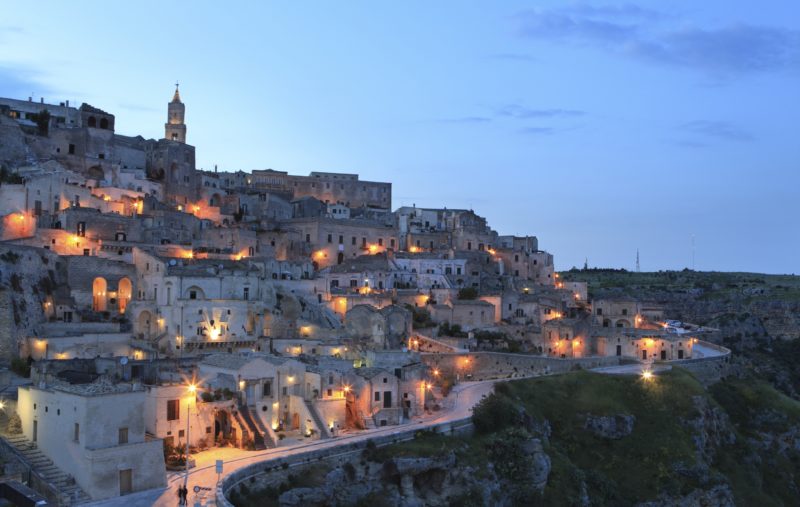 Matera Cityscape by Night