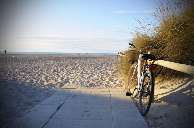 Vintage Bike at Beach
